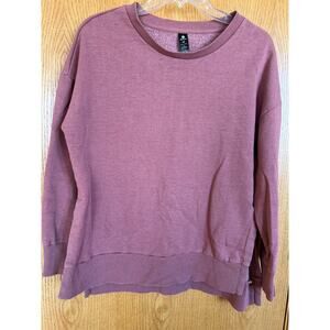 90 degrees By Reflex Berry crewneck sweatshirt, women's size M